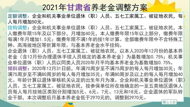 甘肃2024年养老金调整最新动态揭秘